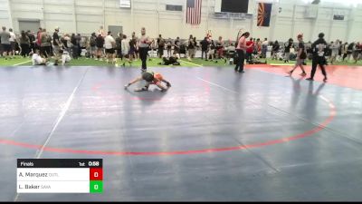62 lbs Final - Alessandra Marquez, Outlaws WC vs Liam Baker, Savage House WC