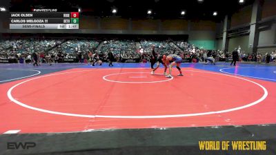 120 lbs Semifinal - Jack Olsen, Roseburg vs Carlos Melgoza !!!, Dethrone