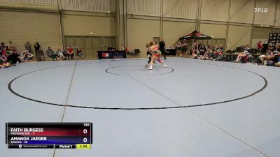 130 lbs 4th Wrestleback (16 Team) - Faith Burgess, Michigan Red vs Amanda Jaeger, Kansas