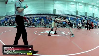 125 lbs Round 1 (6 Team) - Blake Weimer, Noblesville Wrestling Club vs Gideon Alte, Center Grove Wrestling Club