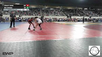 105 lbs Consi Of 8 #2 - LEGACY DUNN, KIPP TULSA vs Mia Ortega, Tulsa Blue T Panthers
