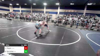 190 lbs Consi Of 8 #2 - Lance Pease, Poway Elite vs Dylan Sprinkles, Simi Valley HS