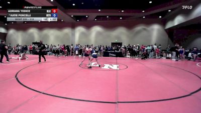 110 lbs Cons. Semis - Adriana Yodice, New Jersey vs Katie Porcelli, New York
