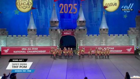 Dance Mania - Tiny Pom [2025 Tiny - Pom Day 1] 2025 UCA & UDA All Star National Championship