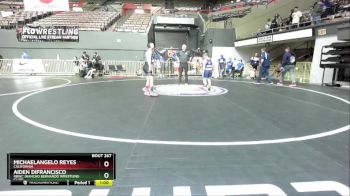 84 lbs Champ. Round 2 - Aiden DiFrancisco, RBWC (Rancho Bernardo Wrestling Club) vs Michaelangelo Reyes, California