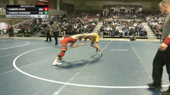 114 Championship Bracket 1st Place Match - Camden Rugg, Union Grove vs Landon Thoennes, STMA