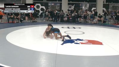 31 kg Cons. Rd Of 16 - Aicen Gerrard, Evanston Elite Wrestling Club vs Anthony Williams, Avalanche Wrestling Association