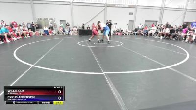 285 lbs Round 1 (8 Team) - Willie Cox, Alabama vs Cyrus Anderson, Arkansas Blue