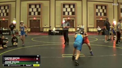 82 lbs Semis & 1st Wrestleback (8 Team) - Johnie Wilson, SVRWC Silver vs Carter Deeter, Armory WA Red