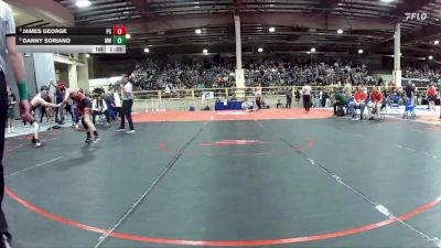 120 lbs Semifinal - Danny Soriano, West Wendover vs James George, Pershing County