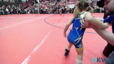 37 lbs Quarterfinal - Hadley King, Bartlesville Wrestling Club vs Payslinn Anson, Newkirk Takedown Club