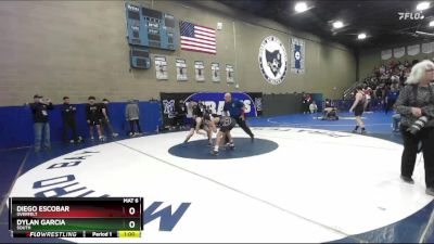 132 lbs Cons. Round 7 - Dylan Garcia, South vs Diego Escobar, Overfelt