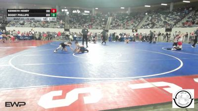 72 lbs Round Of 32 - Kenneth Henry, Comanche MS vs Bodey Phillips, Bristow