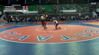 6A 144 lbs Champ. Round 1 - Joe Brasseal, Gardendale Hs vs Jordan Wright, Minor