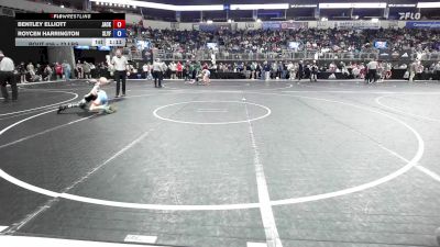 72 lbs Consi Of 4 - Bentley Elliott, Jackson County Wrestling vs Roycen Harrington, SlyFox