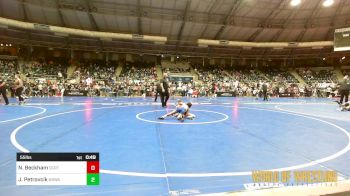 55 lbs Quarterfinal - Nathan Beckham, OCRTC vs John Petrovcik, NBWA