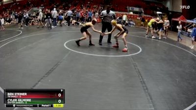 76 lbs Round 5 (6 Team) - Cyler Gilmore, Dayton Bandits vs Ben Steiner, TB Legacy