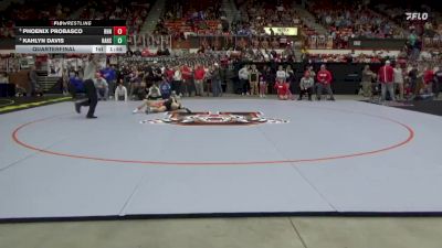 130 lbs Quarterfinal - Phoenix Probasco, Rose Hill HS vs Kahlyn Davis, Halstead HS