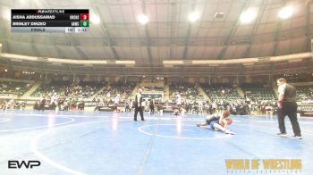 135 lbs Final - Aisha Abdussamad, Orchard South WC vs Brinley Dinzeo, All-American Wrestling Club