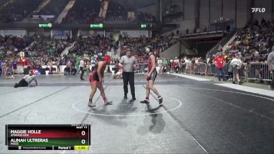 119 lbs Champ. Round 1 - Alinah Ultreras, Maize vs Maggie Holle, Atwood Kids