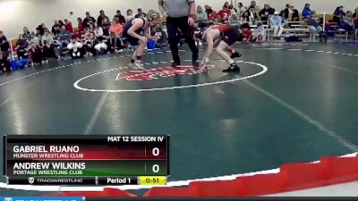 102 lbs Champ. Round 2 - Andrew Wilkins, Portage Wrestling Club vs Gabriel Ruano, Munster Wrestling Club