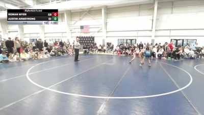 110 lbs Quarterfinals (8 Team) - Austin Armstrong, Idaho 1 vs Roman Myer, Team RJN