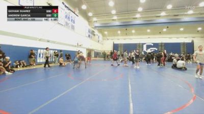 120 lbs Semifinal - Giovani Suarez, Rough House Wrestling Club vs Andrew Garcia, Rough House Wrestling Club