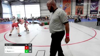 170 lbs Rr Rnd 1 - Rowan Holmes, Young Guns Blue vs Trey Myers, Michigan Grapplers