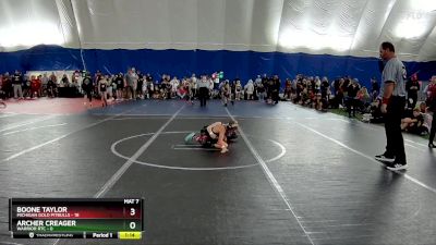 60 lbs Round 1 (6 Team) - Boone Taylor, Michigan Gold Pitbulls vs Archer Creager, Warrior RTC