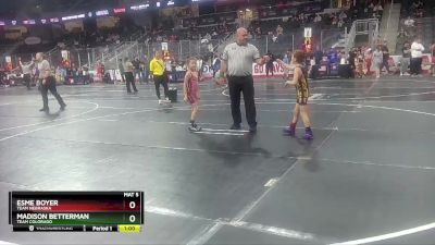 55 lbs Quarterfinal - Esme Boyer, Team Nebraska vs Madison Betterman, Team Colorado