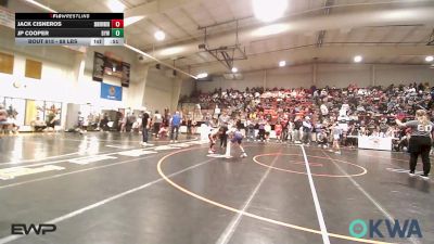 88 lbs Quarterfinal - Jack Cisneros, Skiatook Youth Wrestling vs JP Cooper, Bristow Elementary Wrestling Club