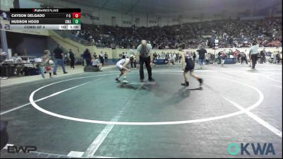 67 lbs Consi Of 4 - Cayson Delgado, F-5 Grappling vs Hudson Hood, Collinsville Cardinal Youth Wrestling