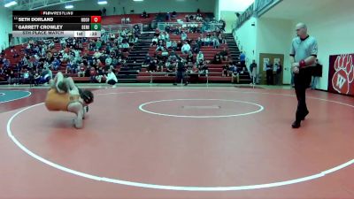 144 lbs 5th Place Match - Seth Dorland, North Canton (Hoover) vs Garrett Crowley, Berea-Midpark