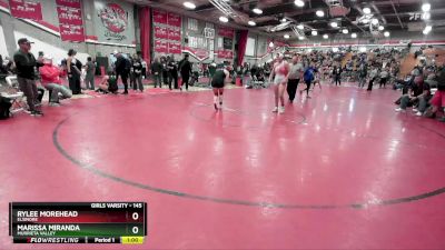 145 lbs Cons. Round 4 - Rylee Morehead, Elsinore vs Marissa Miranda, Murrieta Valley
