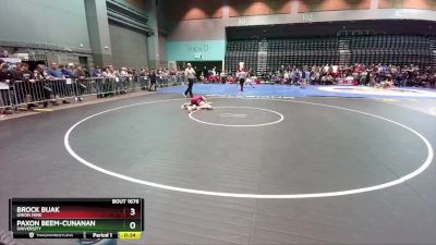 150 lbs Cons. Round 5 - Paxon Beem-Cunanan, University vs Brock Buak, Union Mine