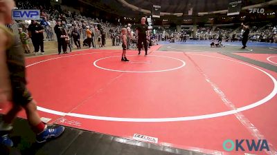 43 lbs Consolation - Eagan Luxton, Bartlesville Wrestling Club vs Hudson Holderman, Keystone Wrestling Club