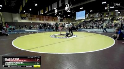 59 lbs Quarterfinal - Silas Clement, Ramona Dawg Pound Wrestling Cl vs Weston Murschel, 951 Wrestling Club