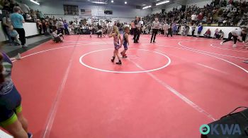 40 lbs Round Of 16 - Leonardo McClain, Verdigris Youth Wrestling vs Violet Jones, Springdale Youth Wrestling Club