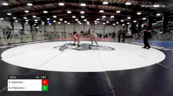 160 lbs Semifinal - Sergio Desiante, FL vs Gunner Filipowicz, GA