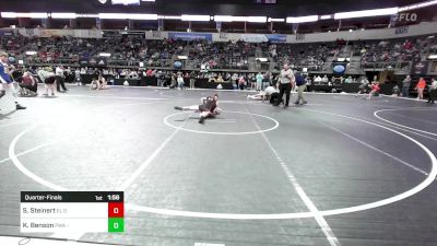 118.6 lbs Quarterfinal - Shila Steinert, El Dorado Springs vs Kailey Benson, Purler Wrestling Academy