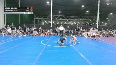 72 lbs Round 3 - Logan Vallalla, Mat Assassins Red vs Mason Simons, Terps Xtreme