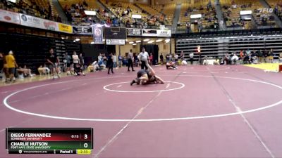 157 lbs Cons. Round 2 - Diego Fernandez, Schreiner University vs Charlie Hutson, Fort Hays State University