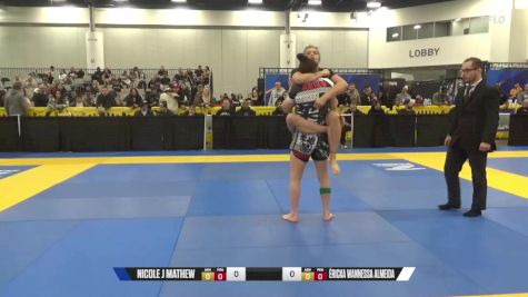 Éricka Wannessa Almeida vs Nicole J Mathew 2024 World IBJJF Jiu-Jitsu No-Gi Championship