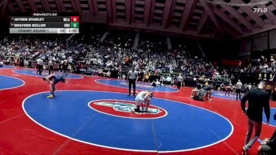 3A-126 lbs Champ. Round 1 - Jayden Starley, West Laurens vs Brayden Boller, Northwest Whitfield High