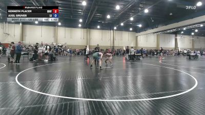 120 lbs Round Of 16 - Kenneth Placer, Southwest Eagles vs Axel Gruver, Lake Gibson