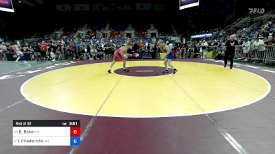 120 lbs Rnd Of 32 - Brady Baker, MI vs Titan Friederichs, MN