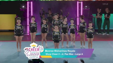Show Cheer 2 - Monroe Wolverines Royals [2025 Jr. Pee Wee Day 1] 2025 Pop Warner National Cheer & Dance Championship