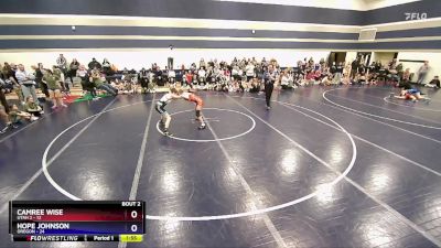 102 lbs Round 1 (6 Team) - Camree Wise, Utah 2 vs Hope Johnson, Oregon