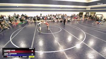 102 lbs Round 1 (6 Team) - Camree Wise, Utah 2 vs Hope Johnson, Oregon