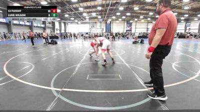 142 lbs Round Of 32 - Cj Fatout, NH vs Luke Wilson, AL
